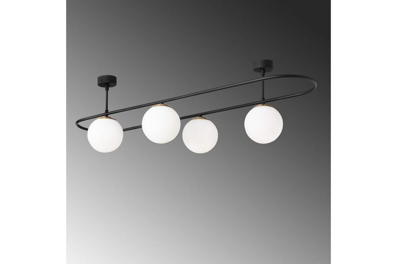 Taklampe Wynel Black / White Fire sokkel - Fire sokkel - Belysning - Innendørsbelysning & Lamper - Vinduslampe