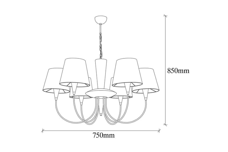 Taklampe Yelra Antikk - Gull - Belysning - Innendørsbelysning & Lamper - Vinduslampe