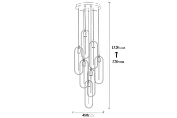 Taklampe Pindor Thre Svart / Gull - Svart - Belysning - Innendørsbelysning & Lamper - Vinduslampe