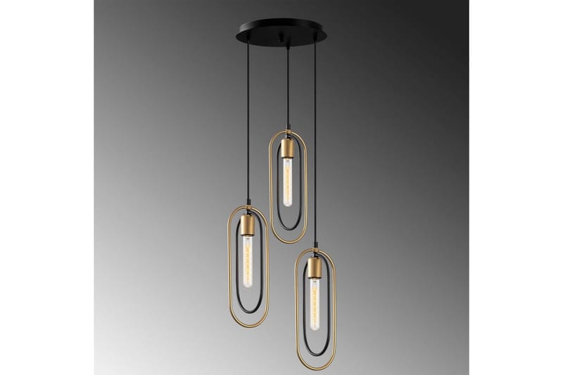 Taklampe Pindor Thre Svart / Gull - Gull/Svart - Belysning - Innendørsbelysning & Lamper - Vinduslampe