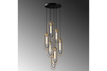 Taklampe Pindor Thre Svart / Gull - Svart - Belysning - Innendørsbelysning & Lamper - Vinduslampe