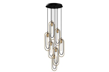 Taklampe Pindor Thre Svart / Gull - Svart - Belysning - Innendørsbelysning & Lamper - Vinduslampe