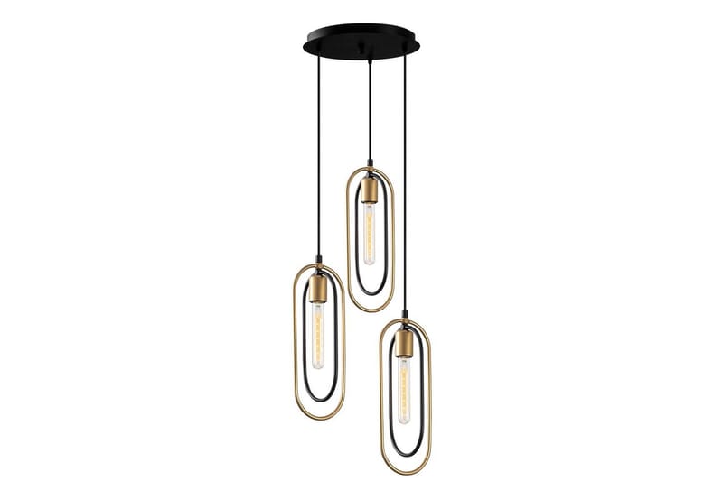 Taklampe Pindor Thre Svart / Gull - Gull/Svart - Belysning - Innendørsbelysning & Lamper - Vinduslampe