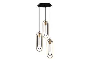 Taklampe Pindor Thre Svart / Gull - Gull/Svart - Belysning - Innendørsbelysning & Lamper - Vinduslampe