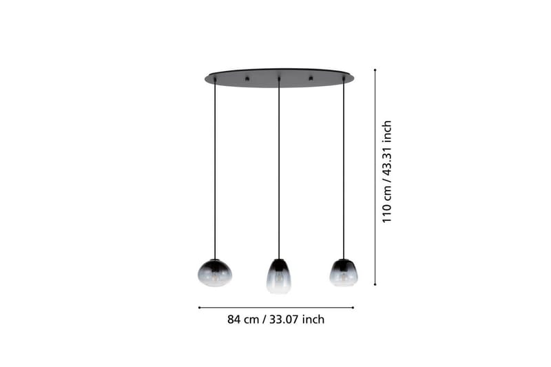 Takpendel Eglo Aguilares - Svart - Belysning - Innendørsbelysning & Lamper - Vinduslampe