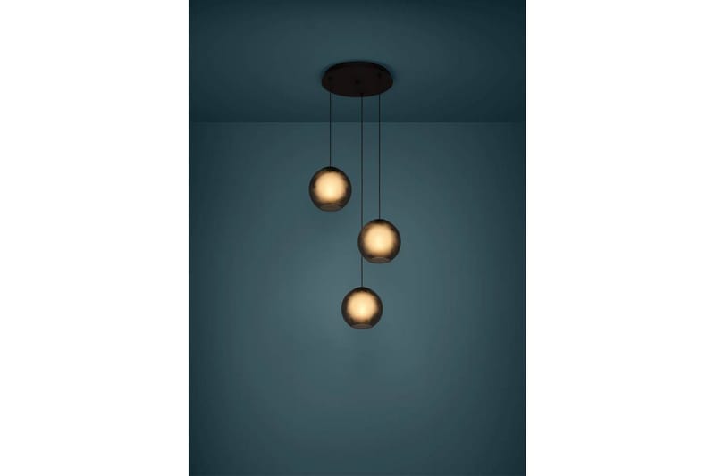 Takpendel Eglo Arangona Svart/Grå Pendel med 3 Lamper - Belysning - Innendørsbelysning & Lamper - Vinduslampe