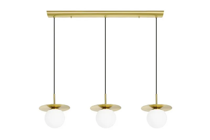 Takpendel Eglo Arenales Messing/Opalhvit med 3 Lamper