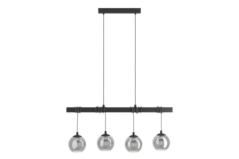 Takpendel Eglo Argallo Svart/Gjennomsiktig med 4 Lamper - Belysning - Innendørsbelysning & Lamper - Vinduslampe