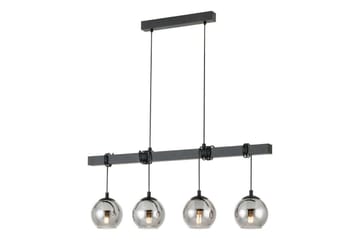 Takpendel Eglo Argallo Svart/Gjennomsiktig med 4 Lamper - Belysning - Innendørsbelysning & Lamper - Vinduslampe