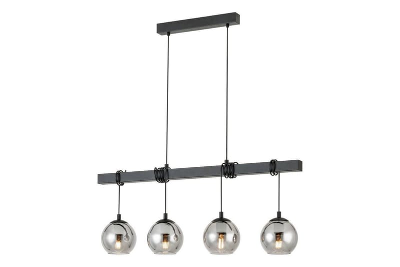 Takpendel Eglo Argallo Svart/Gjennomsiktig med 4 Lamper - Belysning - Innendørsbelysning & Lamper - Vinduslampe