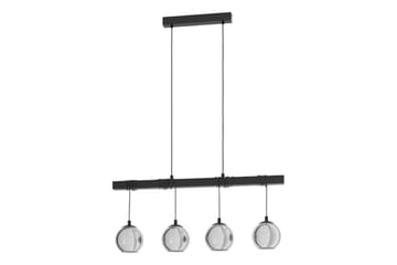 Takpendel Eglo Argallo Svart/Gjennomsiktig med 4 Lamper - Belysning - Innendørsbelysning & Lamper - Vinduslampe