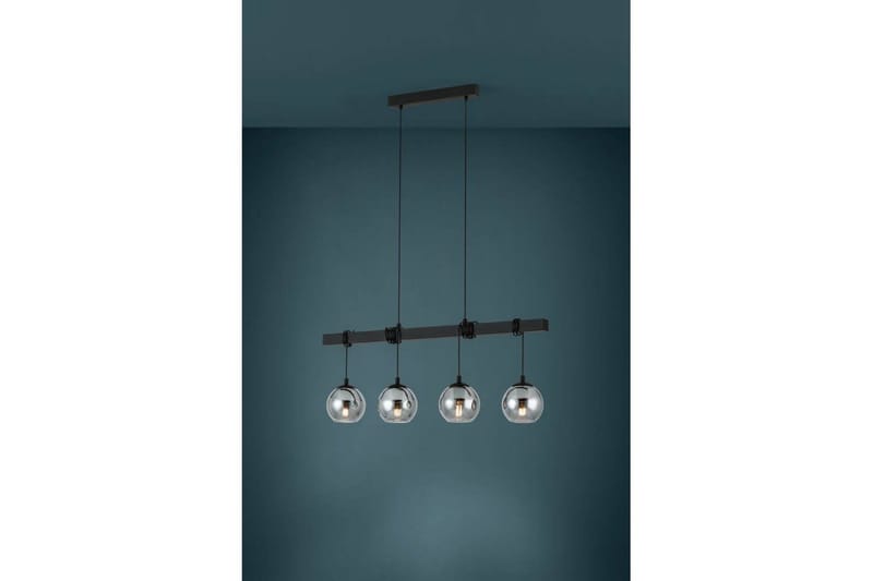 Takpendel Eglo Argallo Svart/Gjennomsiktig med 4 Lamper - Belysning - Innendørsbelysning & Lamper - Vinduslampe
