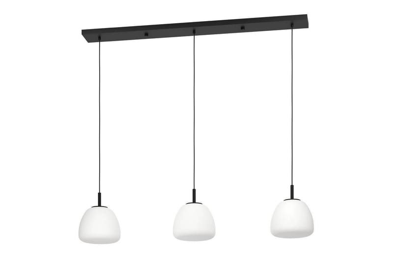 Takpendel Eglo Balmes Svart/Opalhvit med 3 Lamper - Belysning - Innendørsbelysning & Lamper - Vinduslampe