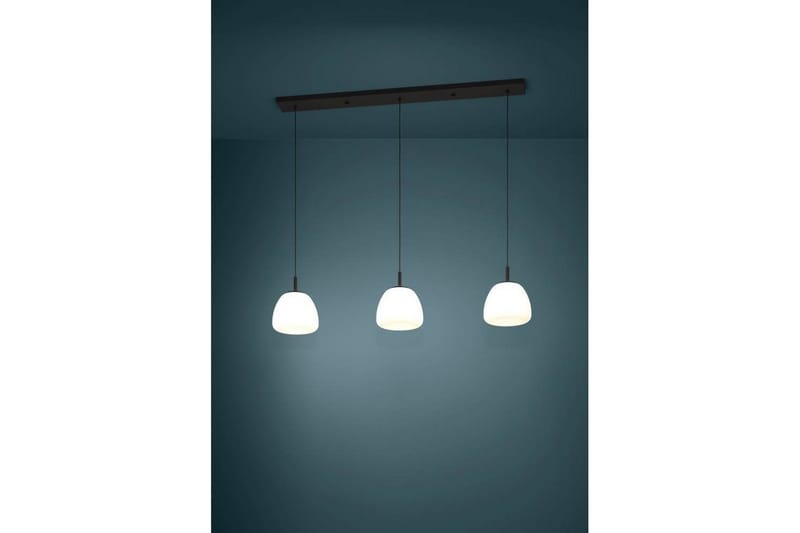 Takpendel Eglo Balmes Svart/Opalhvit med 3 Lamper - Belysning - Innendørsbelysning & Lamper - Vinduslampe