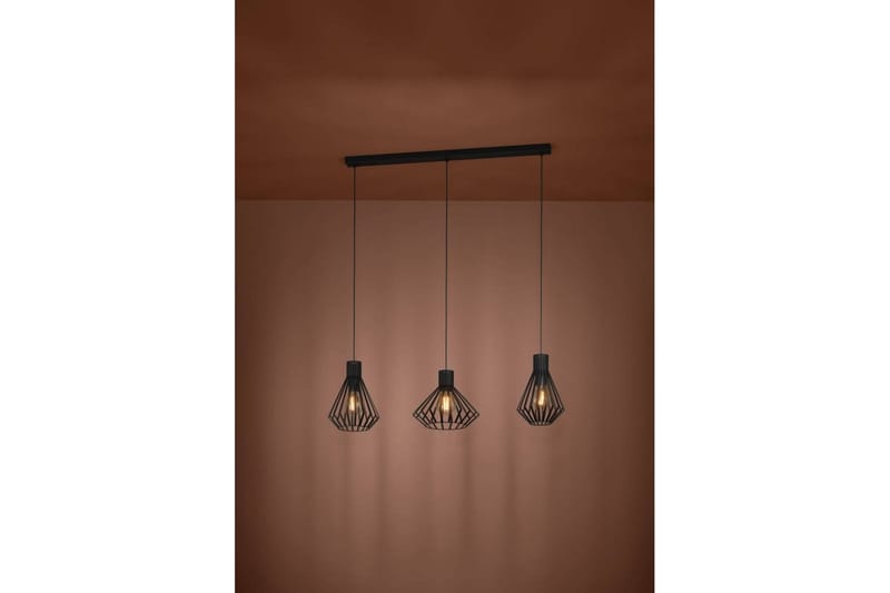 Takpendel Eglo Basidano Svart med 3 Lamper - Belysning - Innendørsbelysning & Lamper - Vinduslampe