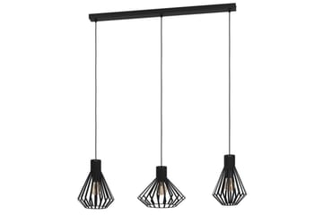 Takpendel Eglo Basidano Svart med 3 Lamper - Belysning - Innendørsbelysning & Lamper - Vinduslampe