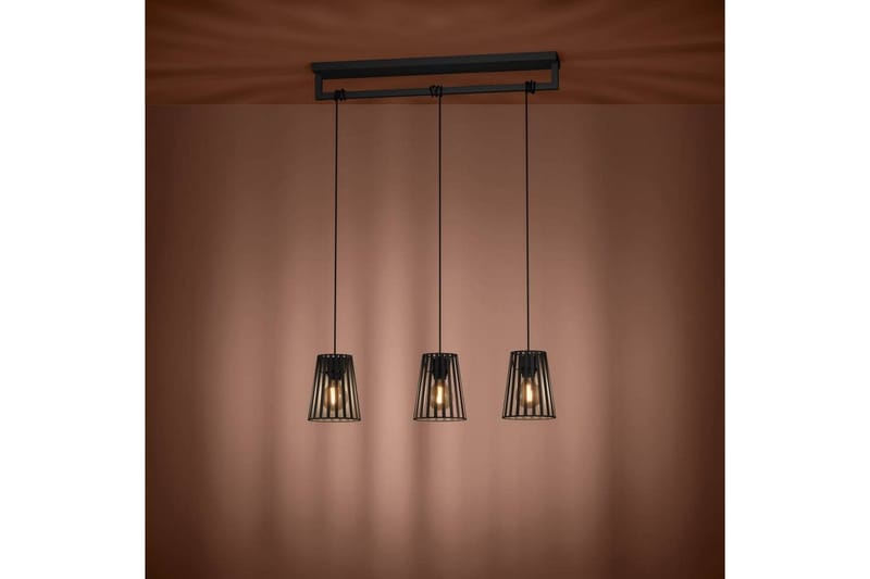 Takpendel Eglo Bogota Svart med 3 Lamper - Belysning - Innendørsbelysning & Lamper - Vinduslampe