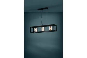 Takpendel Eglo Brisling Svart/Transparent Ramme med 3 Lamper - Belysning - Innendørsbelysning & Lamper - Vinduslampe