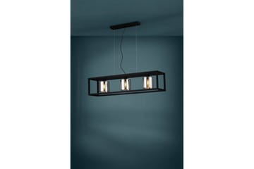 Takpendel Eglo Brisling Svart/Transparent Ramme med 3 Lamper - Belysning - Innendørsbelysning & Lamper - Vinduslampe