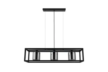 Takpendel Eglo Brisling Svart/Transparent Ramme med 3 Lamper - Belysning - Innendørsbelysning & Lamper - Vinduslampe