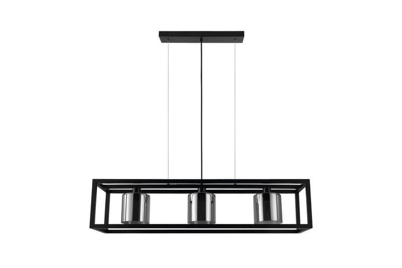 Takpendel Eglo Brisling Svart/Transparent Ramme med 3 Lamper - Belysning - Innendørsbelysning & Lamper - Vinduslampe