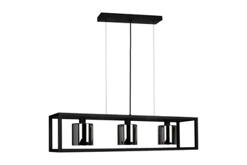 Takpendel Eglo Brisling Svart/Transparent Ramme med 3 Lamper - Belysning - Innendørsbelysning & Lamper - Vinduslampe