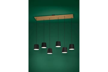 Takpendel Eglo Camarioca Svart/Tre med 5 Lamper - Belysning - Innendørsbelysning & Lamper - Vinduslampe