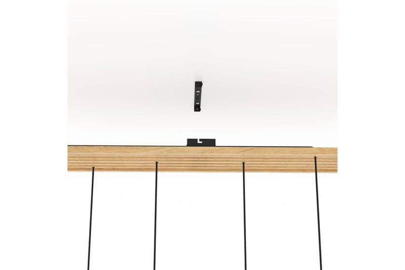 Takpendel Eglo Camarioca Svart/Tre med 5 Lamper - Belysning - Innendørsbelysning & Lamper - Vinduslampe