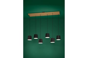 Takpendel Eglo Camarioca Svart/Tre med 5 Lamper - Belysning - Innendørsbelysning & Lamper - Vinduslampe