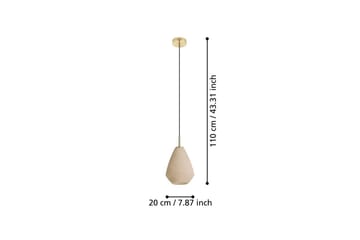 Takpendel Eglo Caprarola - Beige/Messing - Belysning - Innendørsbelysning & Lamper - Vinduslampe