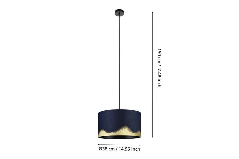 Takpendel Eglo Casuarita Blå/Gull - Belysning - Innendørsbelysning & Lamper - Vinduslampe