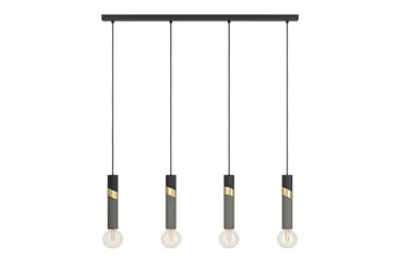 Takpendel Eglo Cedral Svart/Messing med 4 Lamper - Belysning - Innendørsbelysning & Lamper - Vinduslampe