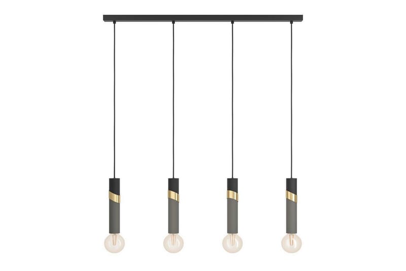 Takpendel Eglo Cedral Svart/Messing med 4 Lamper - Belysning - Innendørsbelysning & Lamper - Vinduslampe