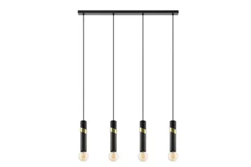 Takpendel Eglo Cedral Svart/Messing med 4 Lamper - Belysning - Innendørsbelysning & Lamper - Vinduslampe