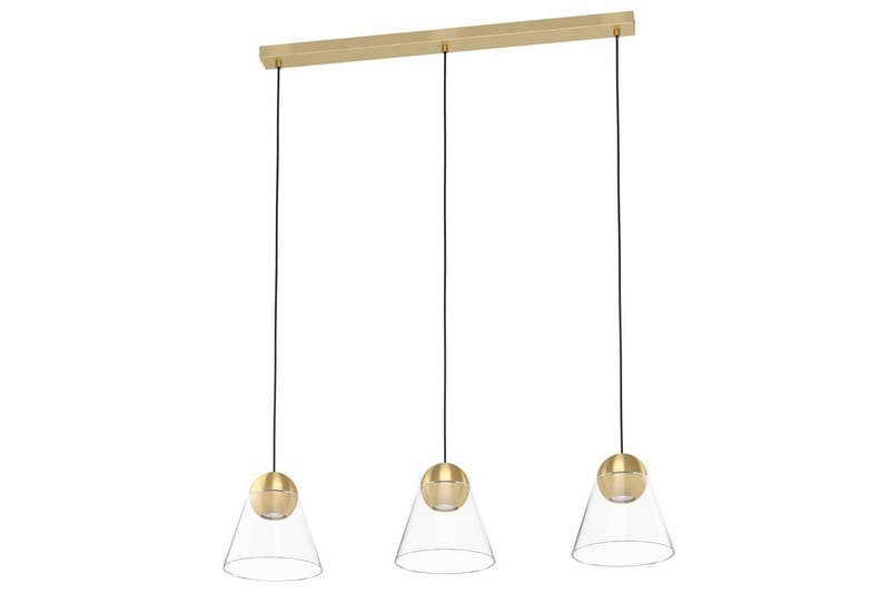 Takpendel Eglo Cerasella med 3 Lamper, Messing/Gull