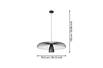 Takpendel Eglo Champerico Svart - Belysning - Innendørsbelysning & Lamper - Vinduslampe