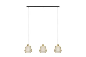 Takpendel Eglo Ciudadela med 3 Lamper - Messing/Hvit/Svart - Belysning - Innendørsbelysning & Lamper - Vinduslampe