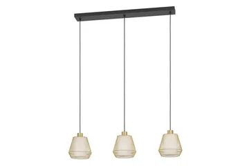 Takpendel Eglo Ciudadela med 3 Lamper - Messing/Hvit/Svart - Belysning - Innendørsbelysning & Lamper - Vinduslampe