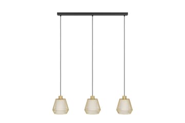 Takpendel Eglo Ciudadela med 3 Lamper - Messing/Hvit/Svart - Belysning - Innendørsbelysning & Lamper - Vinduslampe