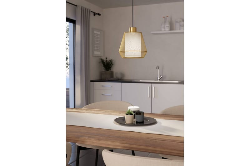 Takpendel Eglo Ciudadela - Messing/Hvit - Belysning - Innendørsbelysning & Lamper - Vinduslampe