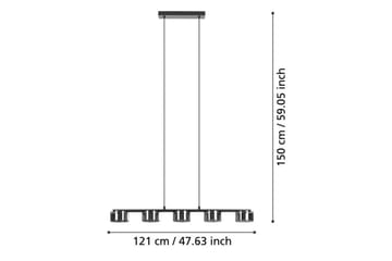 Takpendel Eglo Copillos Svart/Transparent med 5 Lamper - Belysning - Innendørsbelysning & Lamper - Vinduslampe