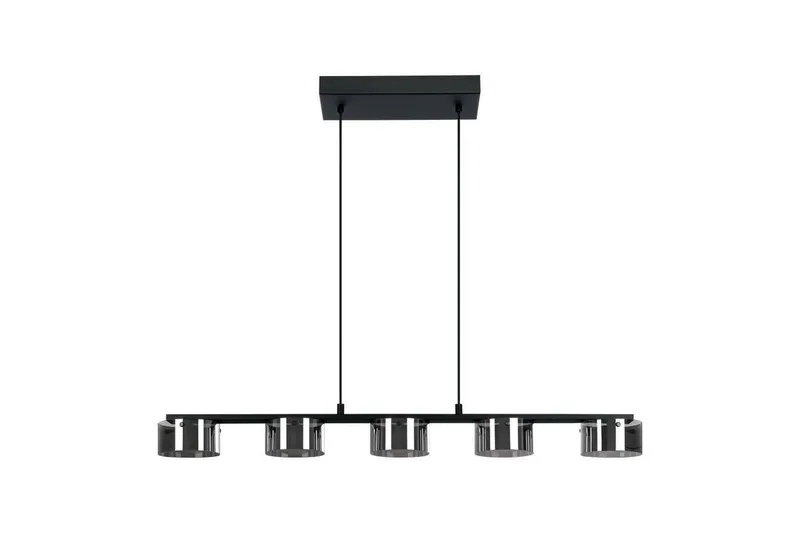 Takpendel Eglo Copillos Svart/Transparent med 5 Lamper