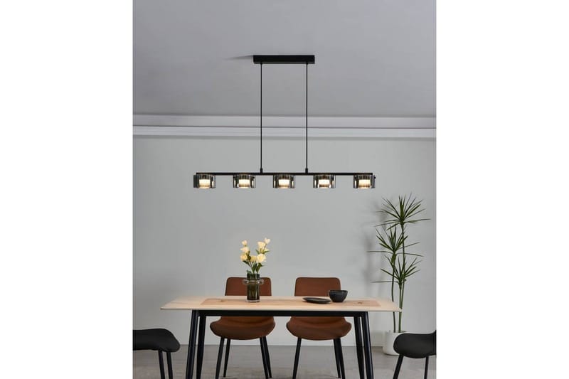 Takpendel Eglo Copillos Svart/Transparent med 5 Lamper - Belysning - Innendørsbelysning & Lamper - Vinduslampe