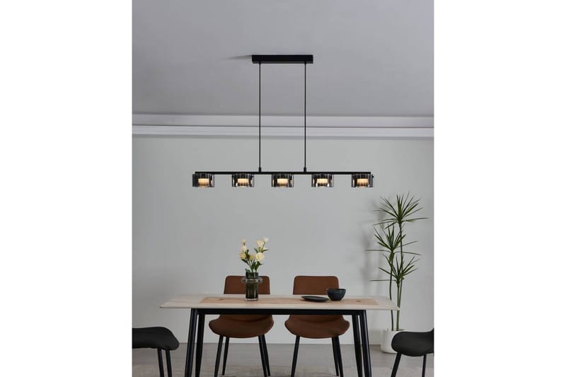 Takpendel Eglo Copillos Svart/Transparent med 5 Lamper - Belysning - Innendørsbelysning & Lamper - Vinduslampe