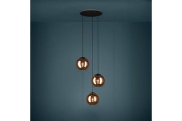 Takpendel Eglo Cordoba Rondell Svart/Kobber med 3 Lamper - Belysning - Innendørsbelysning & Lamper - Vinduslampe