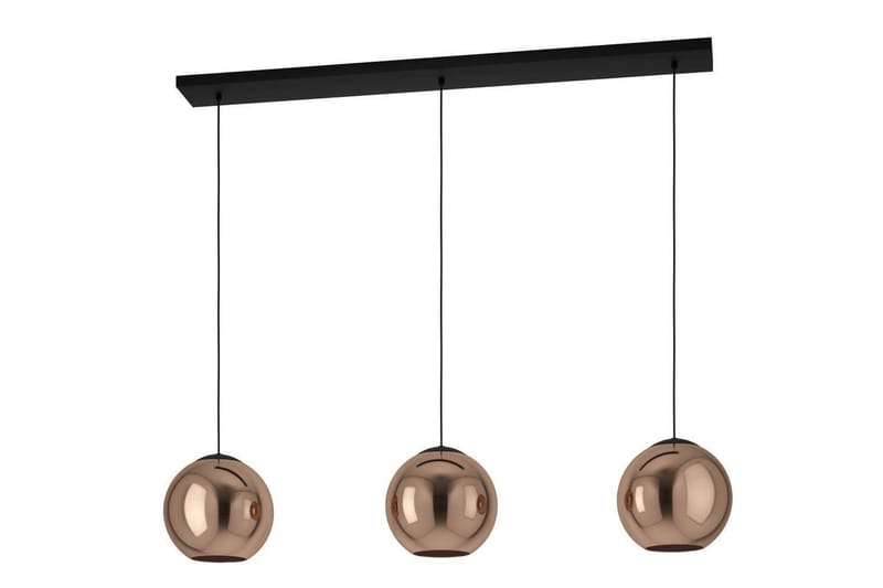Takpendel Eglo Cordoba Svart/Kobber med 3 Lamper