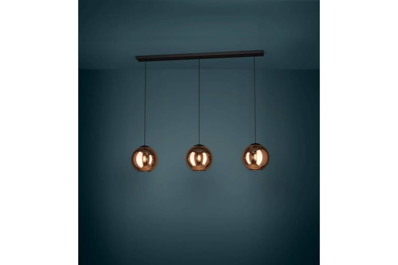 Takpendel Eglo Cordoba Svart/Kobber med 3 Lamper - Belysning - Innendørsbelysning & Lamper - Vinduslampe