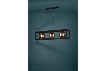 Takpendel Eglo Cordoba Svart/Kobber Ramme med 3 Lamper - Belysning - Innendørsbelysning & Lamper - Vinduslampe