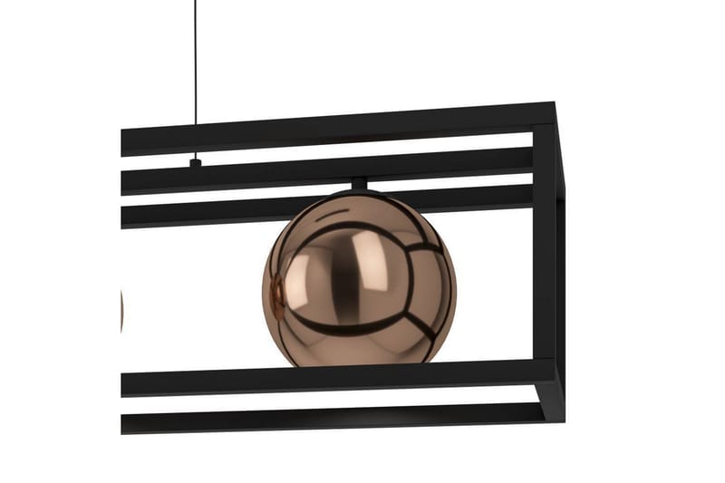 Takpendel Eglo Cordoba Svart/Kobber Ramme med 3 Lamper - Belysning - Innendørsbelysning & Lamper - Vinduslampe