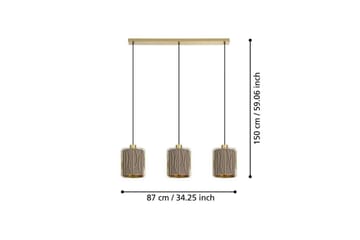 Takpendel Eglo Corojal Cappuccino/Messing med 3 Lamper - Belysning - Innendørsbelysning & Lamper - Vinduslampe